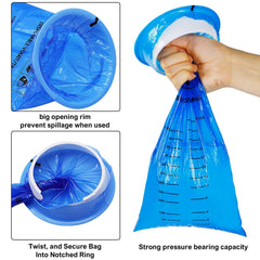 ATDAWN emesis bag secure-closure ensures odor control and leak prevention.