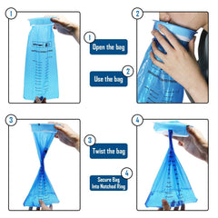 ATDAWN emesis bag secure closure seals contents and reduces odors in transit.