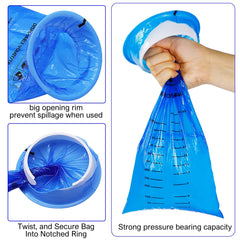 ATDAWN emesis bag wide opening enables quick use and minimizes spills.
