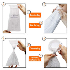 ATDAWN emesis bags sealed closure reduces odors and contamination risk
