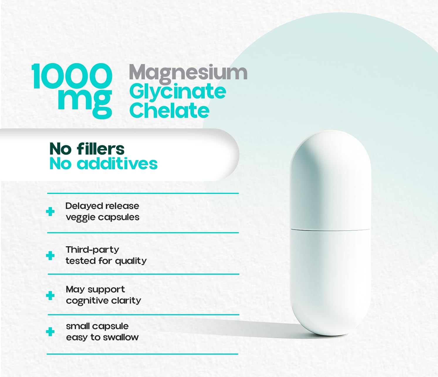 Magnesium glycinate supporting heart health