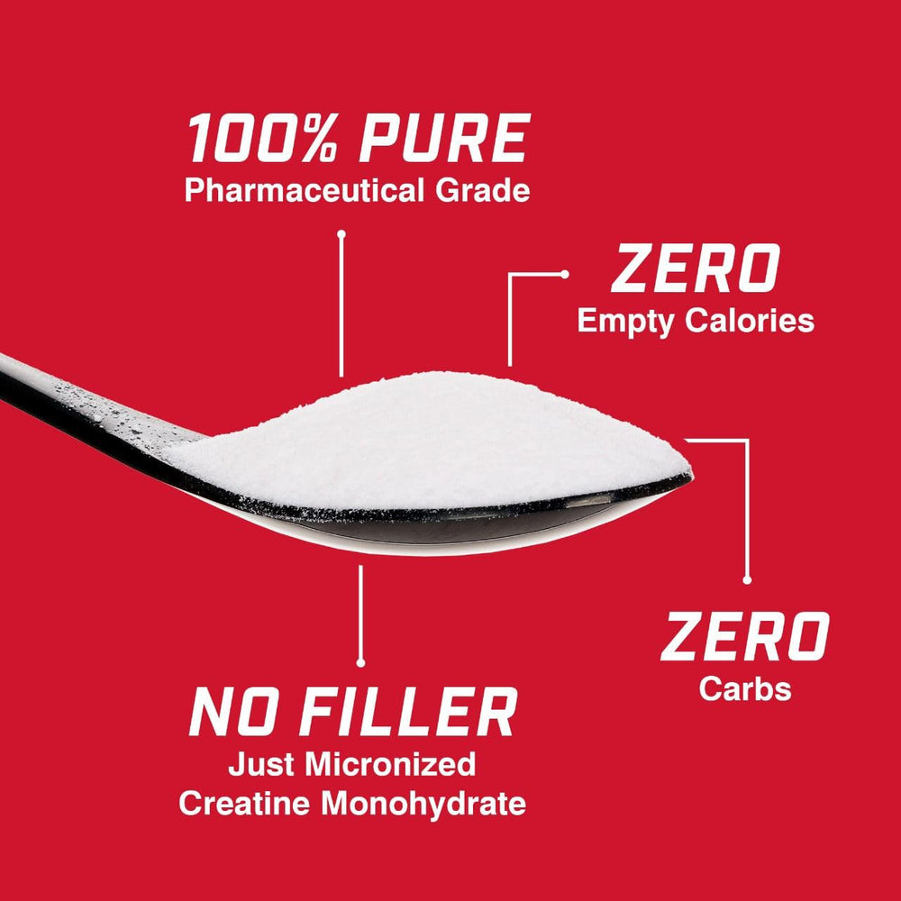 Athlete performing strength training with creatine supplement