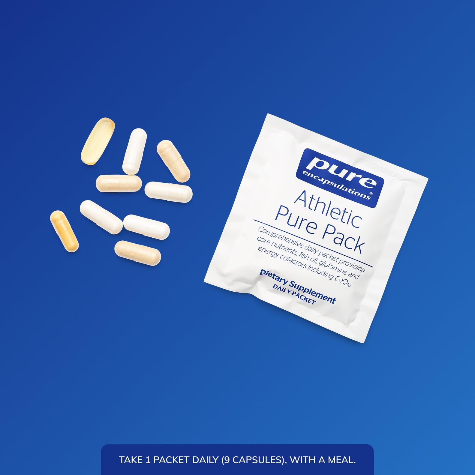 Athletic Pure Pack daily packets arranged