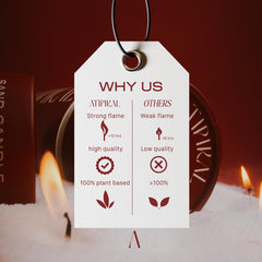 Pearled candle with water-floating feature and natural ingredients