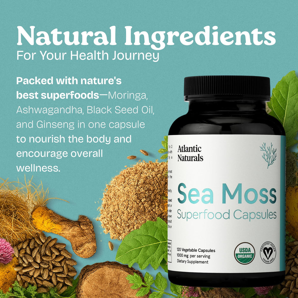 Sea moss capsules suitable for both men and women