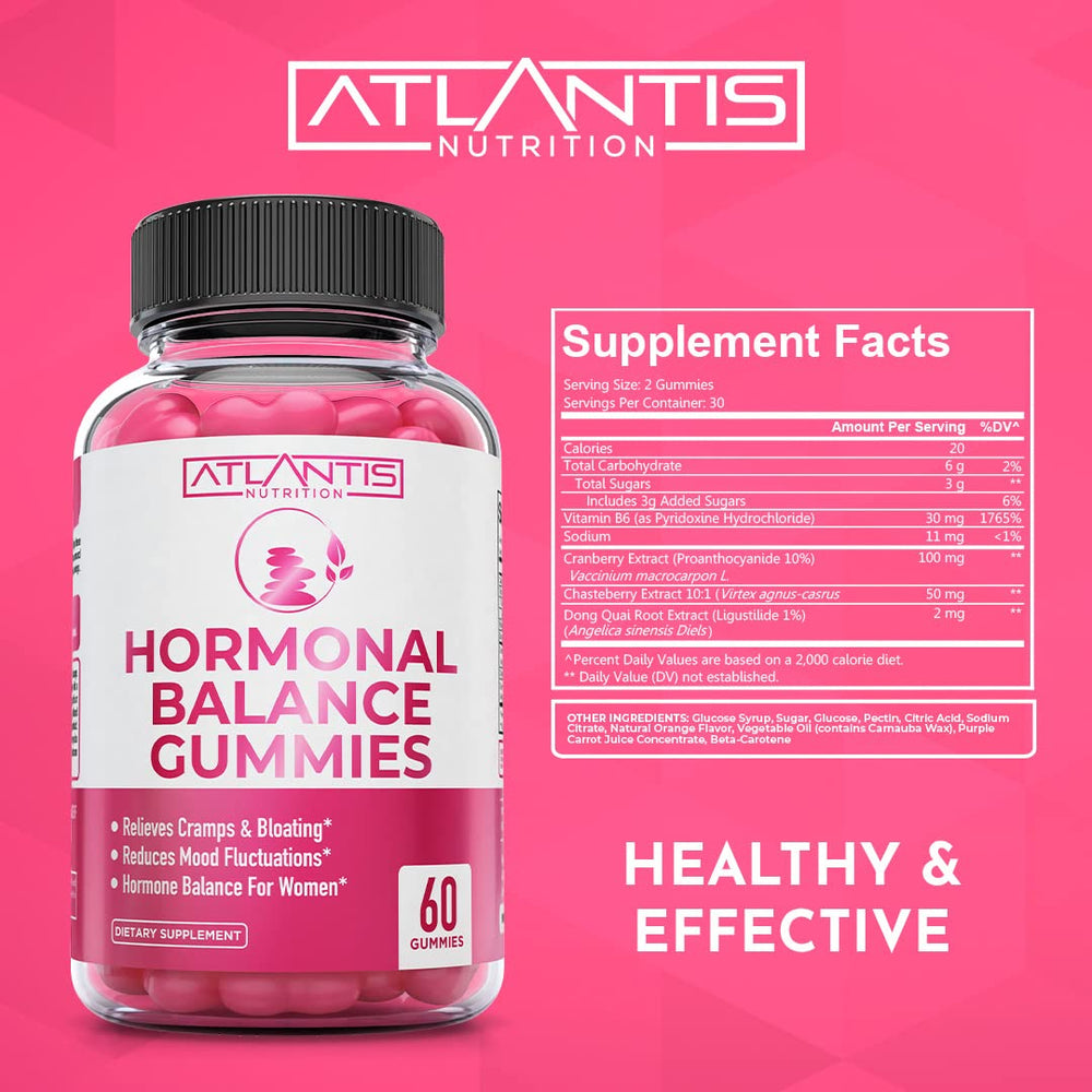 Atlantis Nutrition gummies close-up showing chewy texture for daily mood.