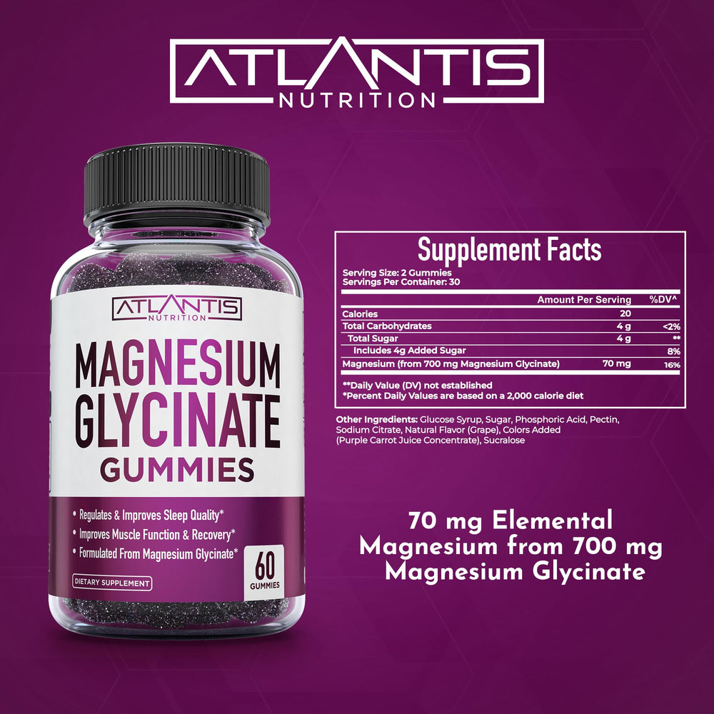 Adult taking magnesium glycinate gummy for daily wellness