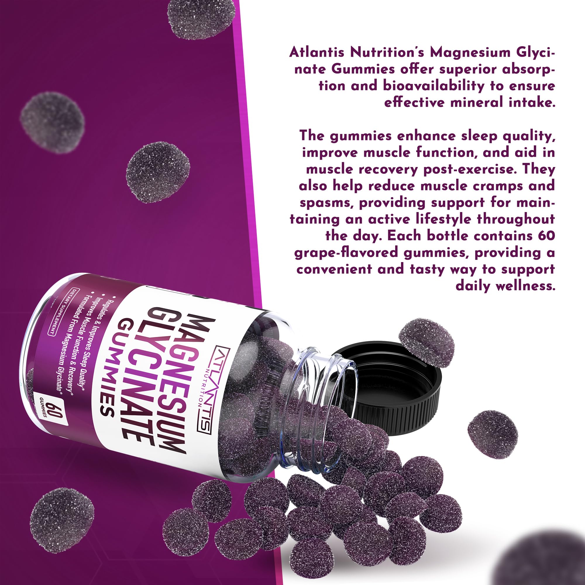Gummies providing muscle support and comfort