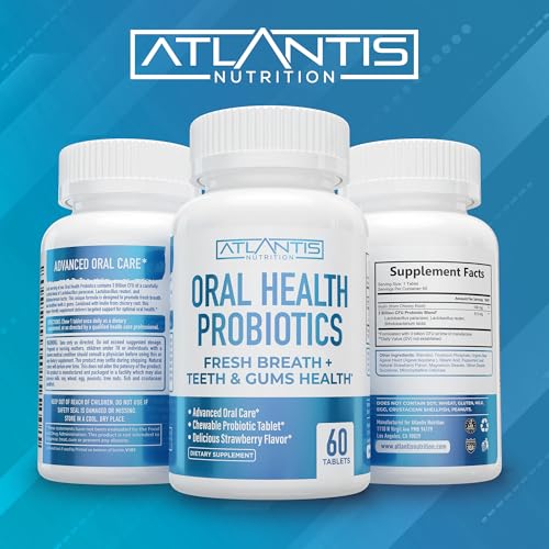 Illustration of 3 Billion CFU probiotic blend in Atlantis Nutrition oral probiotics