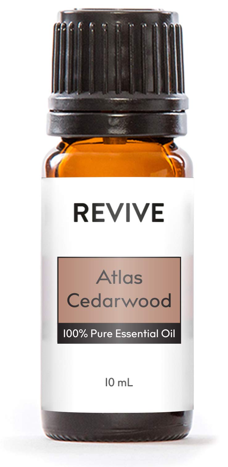 Atlas Cedarwood essential oil bottle with dropper