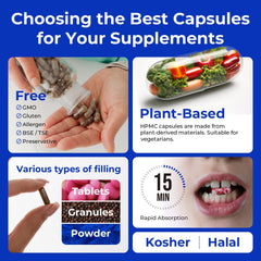 Vegetarian HPMC material used for capsules
