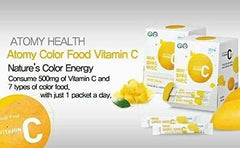 Back packaging of ATOMY Colorfood Vitamin C 180g