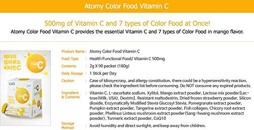Colorful ATOMY Colorfood Vitamin C branding on bottle