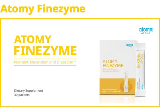 Front and back packaging of Atomy Finezyme Pineapple Digestive Enzymes