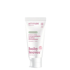 Front view of ATTITUDE Fluoride-Free Baby Training Toothpaste Strawberry 2.6 oz