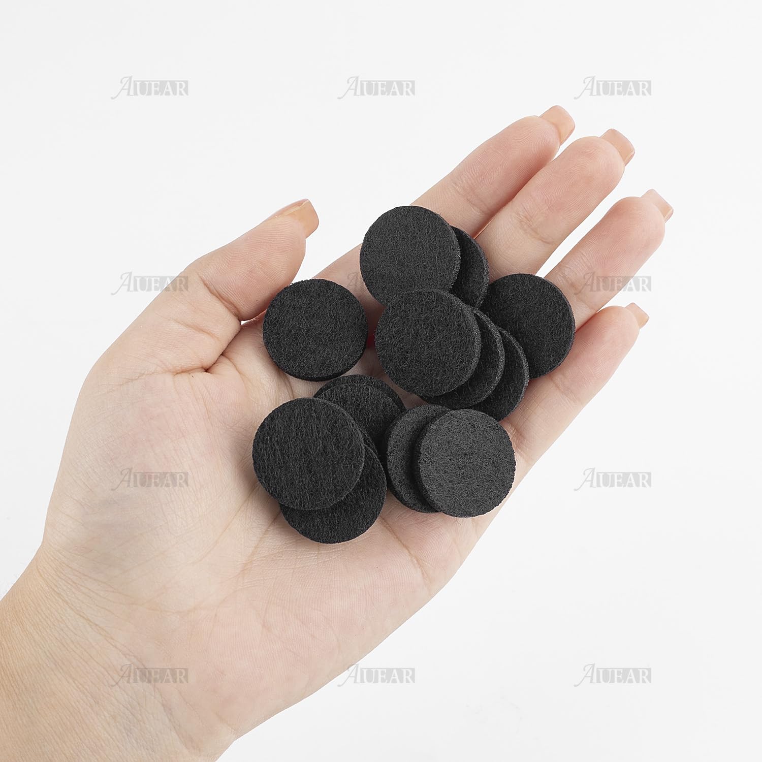 7-pack view of diffuser refill pads showing thickness