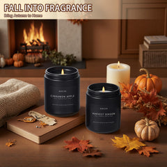 Auelife holiday gift box open displaying the four scented candles