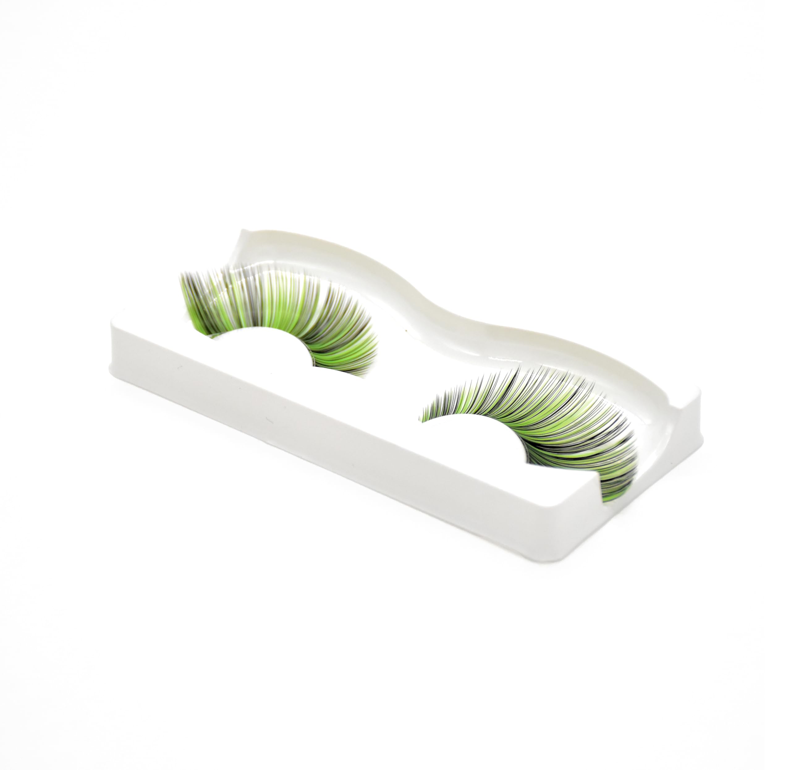 AUGENLI Green Eyelashes ideal for cosplay, costumes, photoshoots, and parties