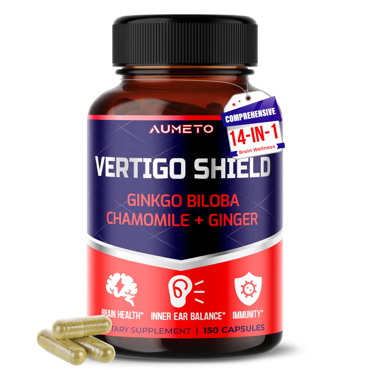 AUMETO Vertigo Support Complex product bottle