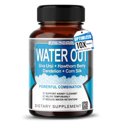 AUMETO Water Out bottle with 90-count capsules