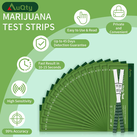 Individual test strips arranged for the kit