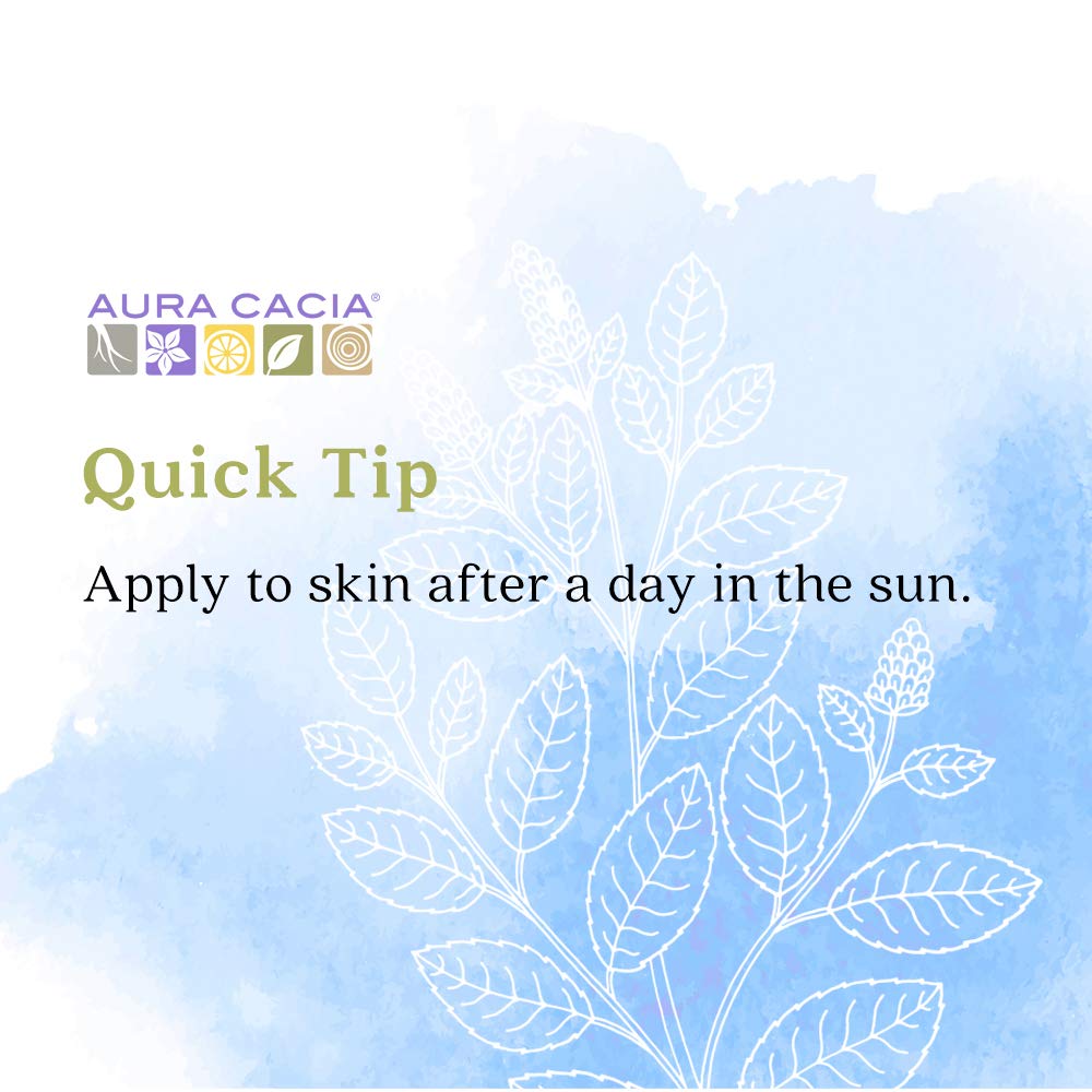 Aura Cacia after-sun peppermint skin application.