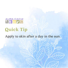Aura Cacia after-sun peppermint skin application.
