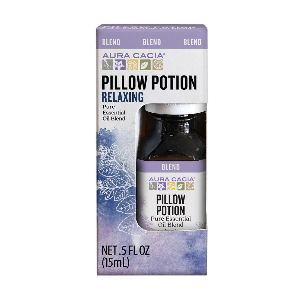 Aura Cacia Calming Pillow Potion bottle with label
