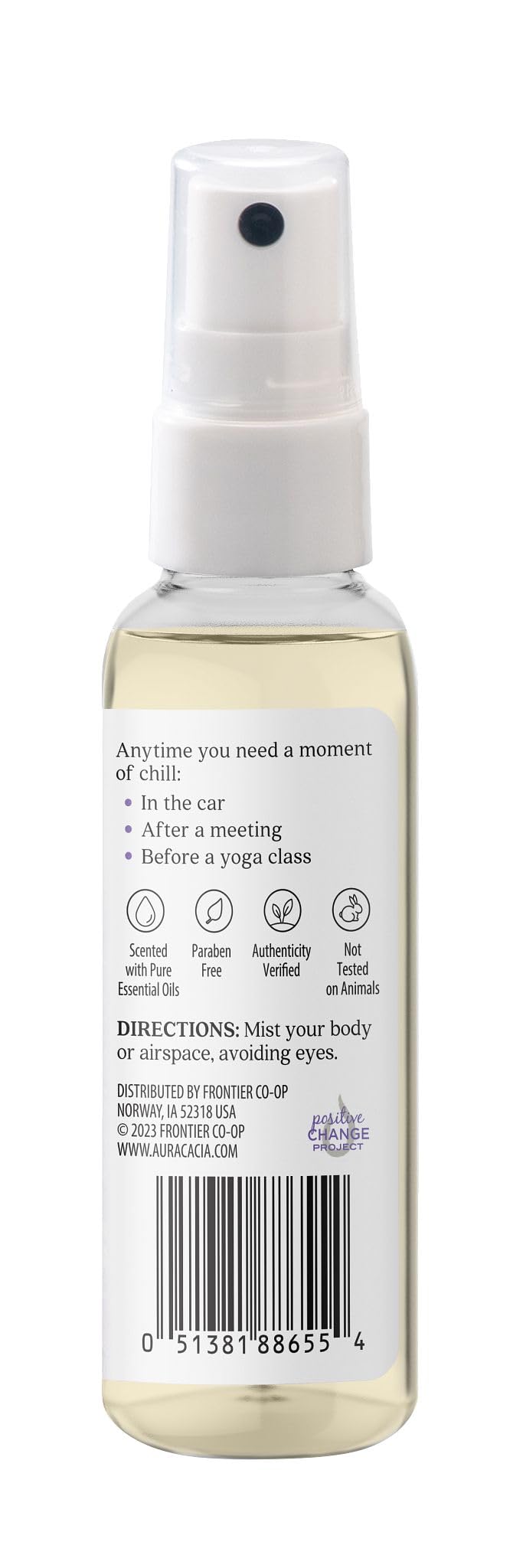 Chill Pill Mist label close-up