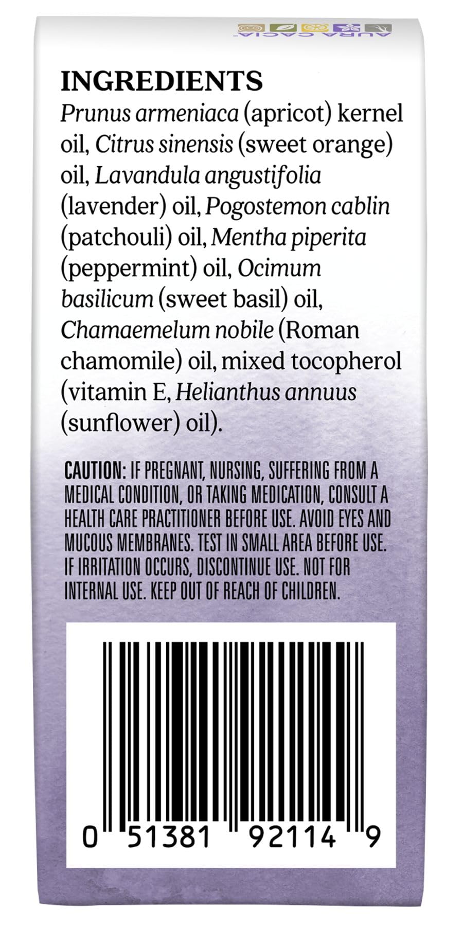 Chill Pill Roll-On ingredients list
