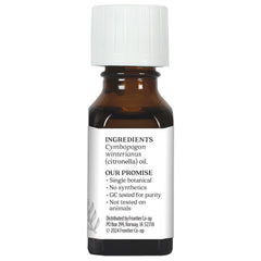 Citronella Java essential oil bottle close-up