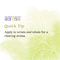GC/MS purity testing badge for Aura Cacia essential oils