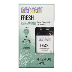 Aura Cacia Fresh Essential Oil Blend boxed bottle 0.25 oz