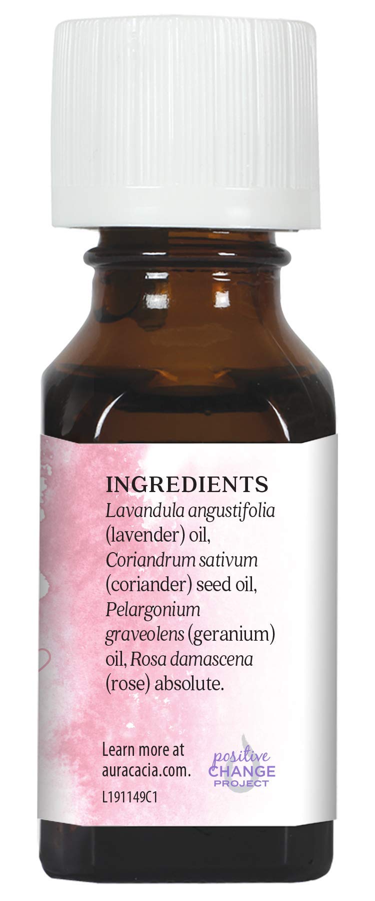 Aura Cacia Heart Song rose-absolute essence captures rosy notes for mood-enhancing scent