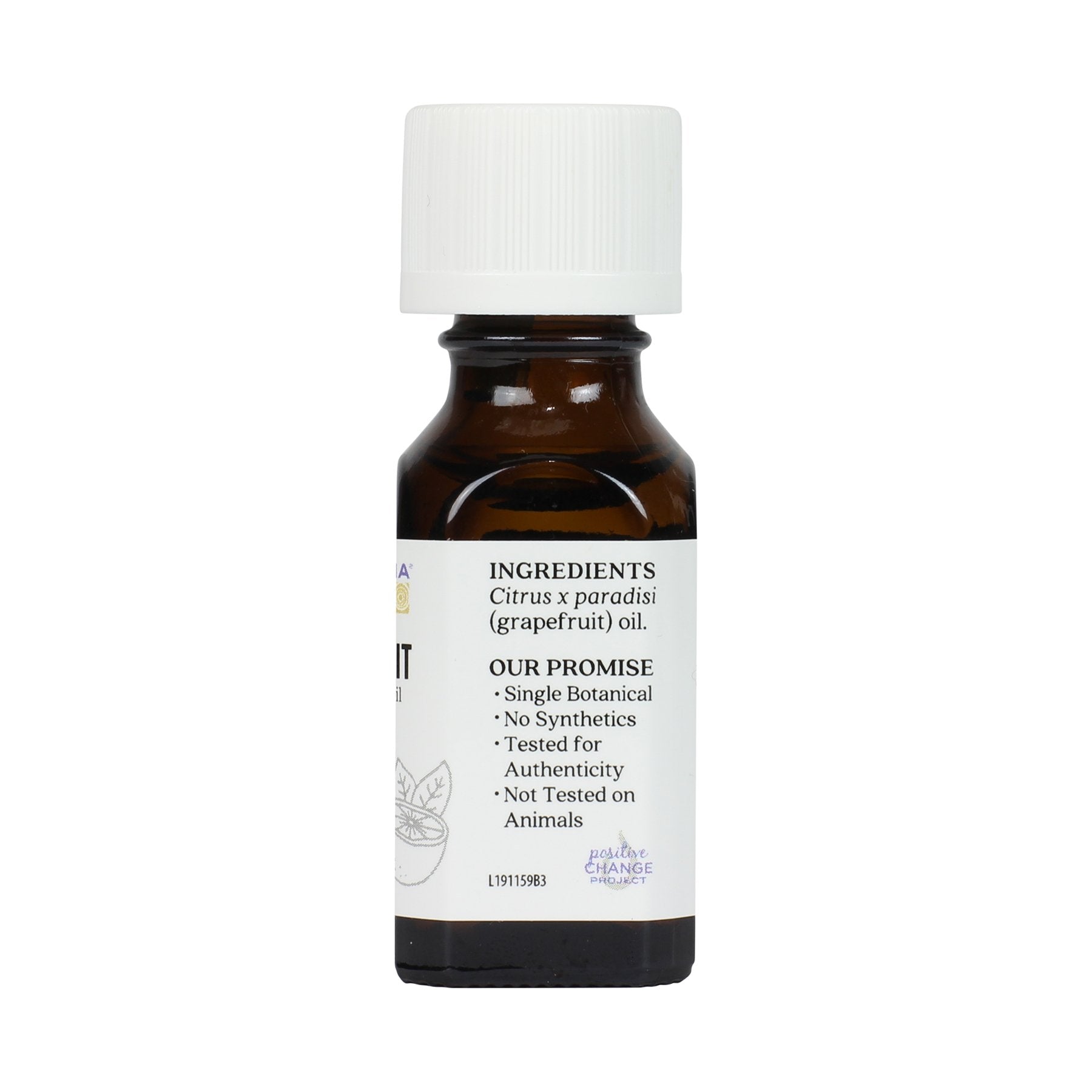 Aura Cacia Joyful Grapefruit essential oil drops showing citrus aroma for diffusing