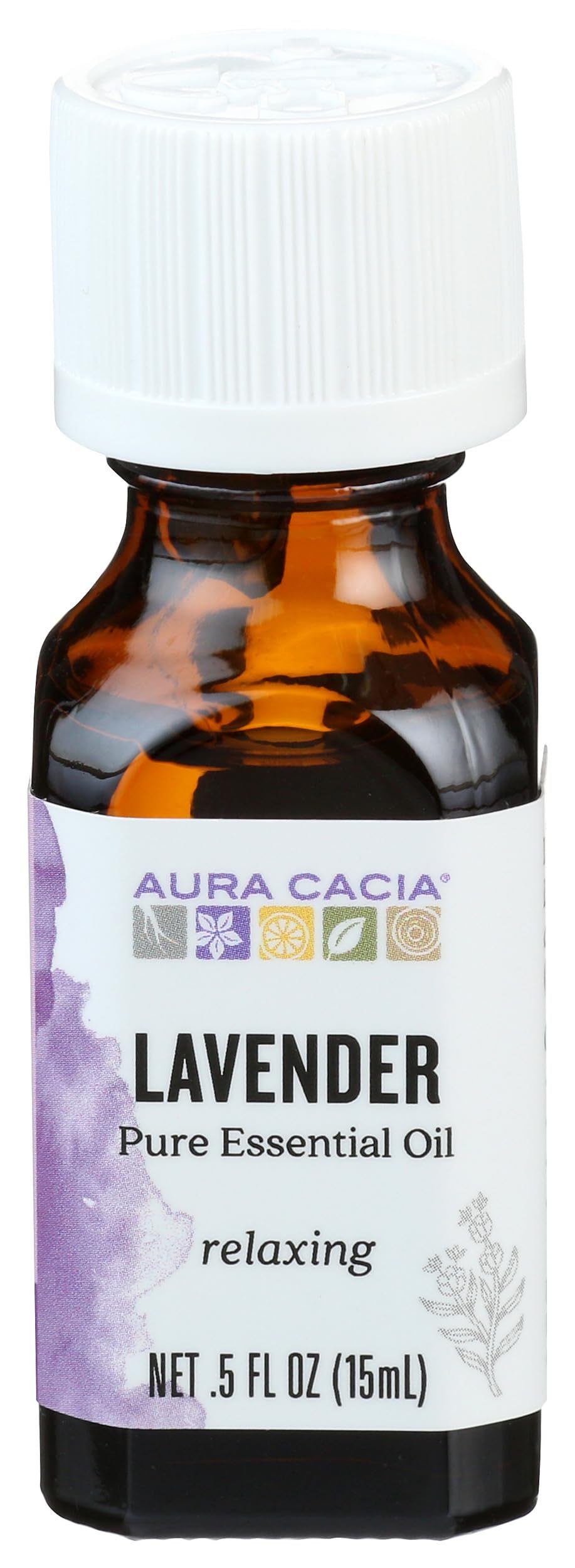Aura Cacia Lavender Essential Oil bottle 15 ml
