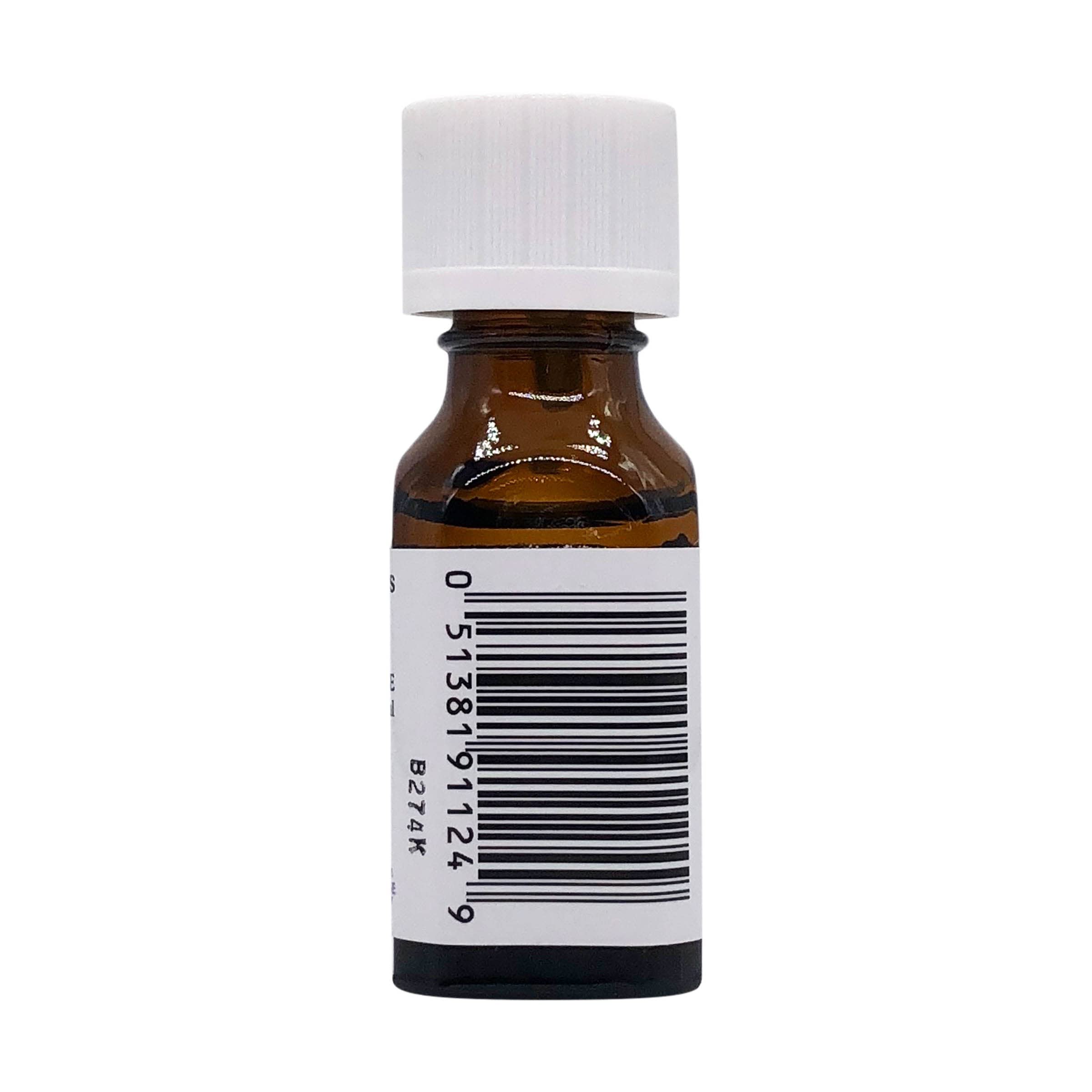GC/MS purity label for Aura Cacia Lemon Oil