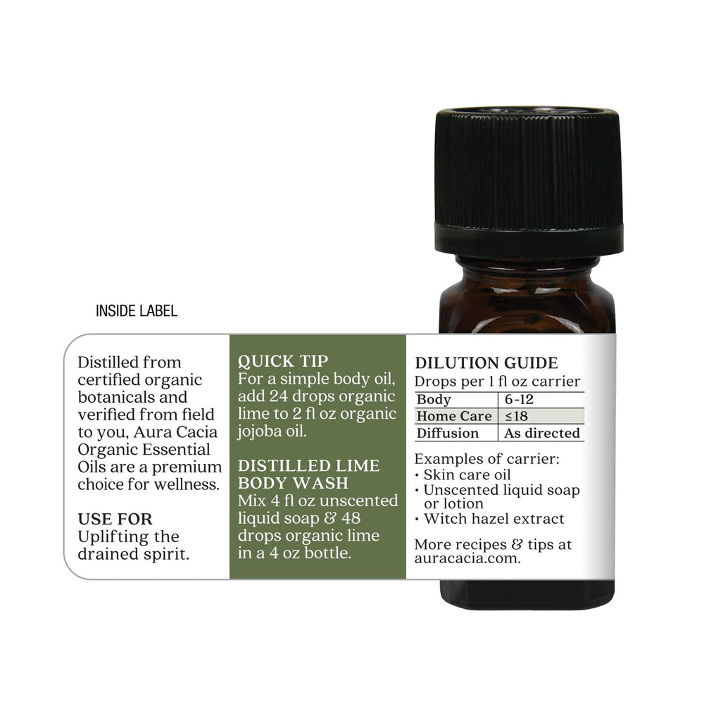 Lime essential oil in a diffuser illustrating aromatherapy use