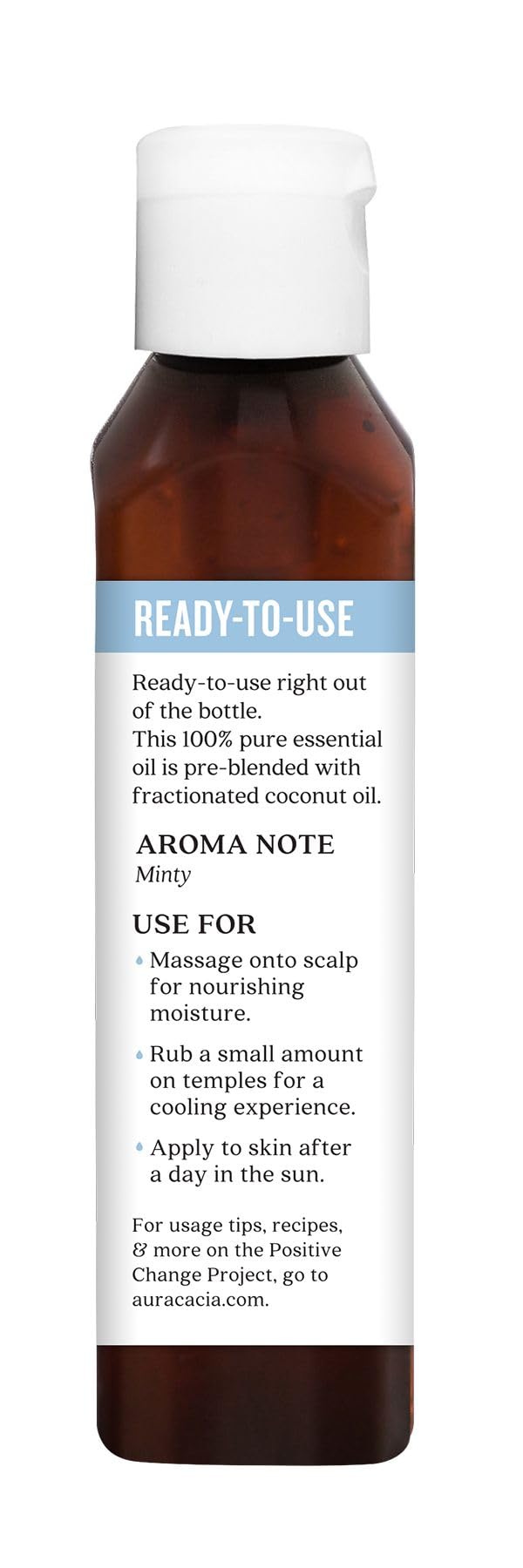 Aura Cacia no synthetic colors or fragrances label.