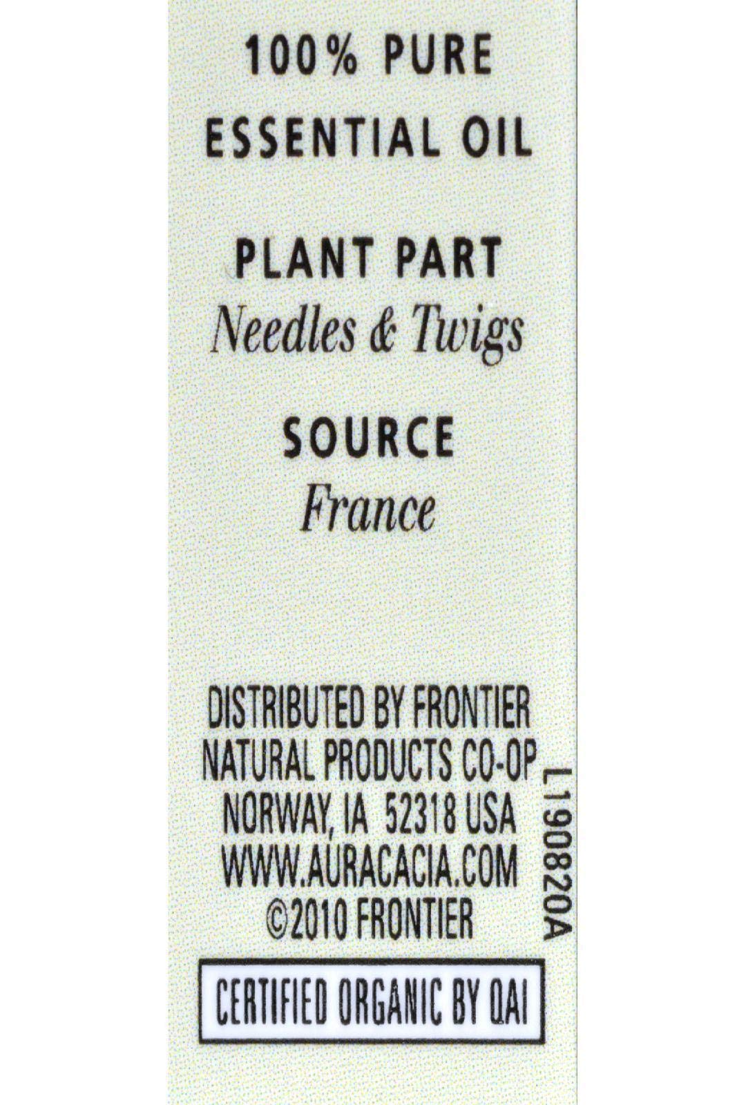 Aura Cacia Pine Essential Oil packaging and bottle