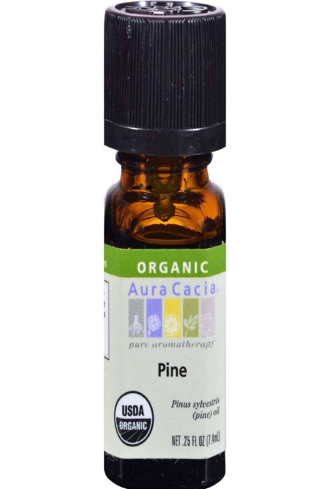 Aura Cacia Pine Essential Oil bottle for aromatherapy