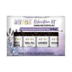 Aura Cacia Relaxation Kit Lavender essential oil bottle