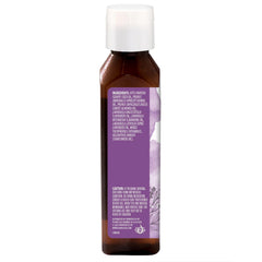Aura Cacia Relaxing Lavender Body Oil bottle with 4 oz size