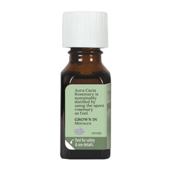 Aura Cacia Rosemary Essential Oil bottle back label