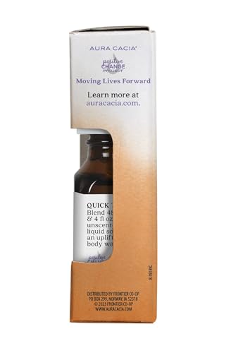 Aura Cacia brand logo and packaging for Sweet Orange Essential Oil