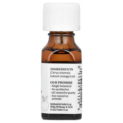 Aura Cacia Sweet Orange essential oil in diffuser; versatile top note for blends.