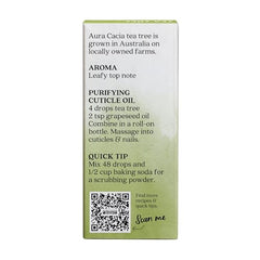 Aura Cacia Tea Tree Oil 15 ml box back