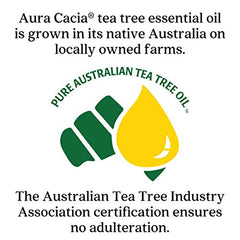 Tea Tree Oil bottle inside packaging box