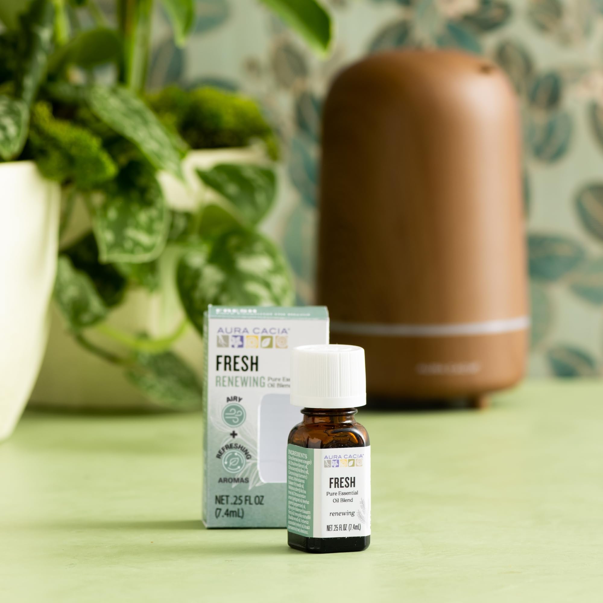 Diffuser ready with Aura Cacia Fresh Essential Oil Blend