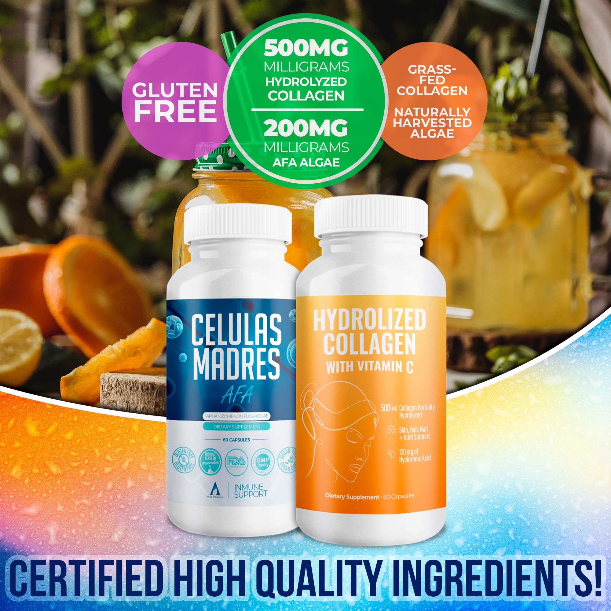 Celula Madre Skin, Hair and Nails Capsule bottle